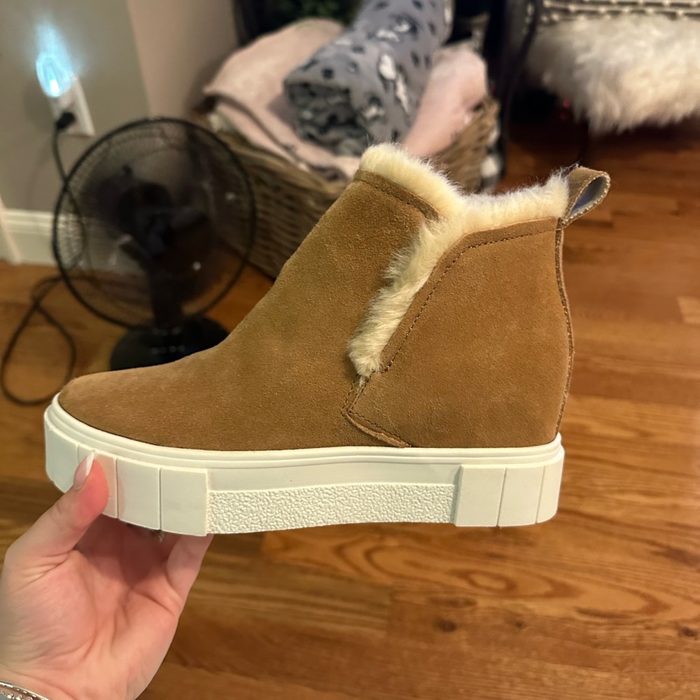 Dolce Vita Furry Platform Shoes